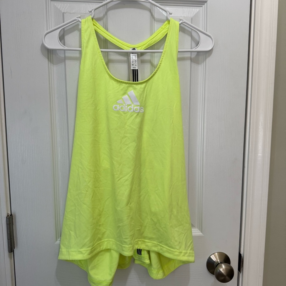 Adidas Yellow Tank Top Relaxed Fit